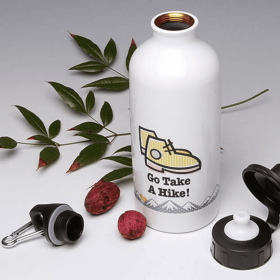 Go Take a Hike! Flip top Water Bottle