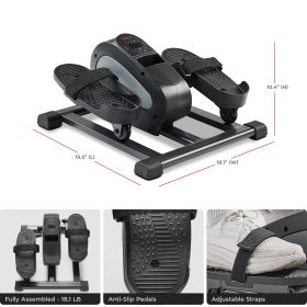 Sunny Health & Fitness Smart Motorized Mini Elliptical With 18-Levels Speed - SF-E324028
