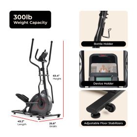 Sunny Health & Fitness Pro Smart Magnetic Elliptical Trainer with 16 Inches Stride - SF-E323038