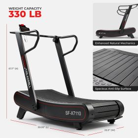 Sunny Health & Fitness Smart Ultra Manual Treadmill with 8 Levels Magnetic Resistance - SF-X7110