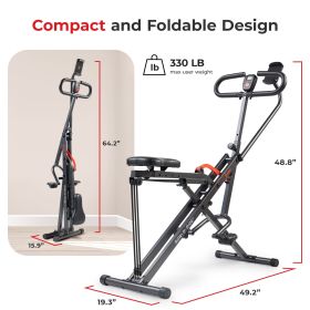 Sunny Health & Fitness Smart Upright Row-N-Ride® Exerciser - NO. 077SMART