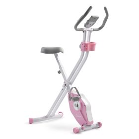 Sunny Health & Fitness Pink Foldable Magnetic X-Bike Pro - P2320