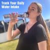 OLDLEY Water Bottle, 32oz Motivational Sports Water Bottle with Time Marker - Times to Drink - Tritan, BPA Free, Wide Mouth Leakproof