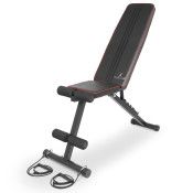 Adjustable Weight Bench with Resistance Bands