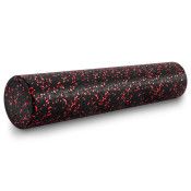 High Density Speckled Foam Roller 36x6-in, Black/Red