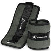 Ankle Weights 2 lb, Set of 2,Grey