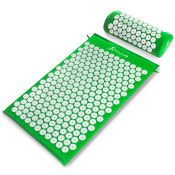 Acupressure Mat and Pillow Set, Green