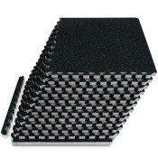 Rubber Top Exercise Puzzle Mat 3/4-in, Blue, 48 Sq Ft - 12 Tiles