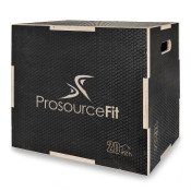 3-in-1 Wood Power Grip Plyometric Box, 24/16/20