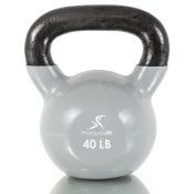 Vinyl Coated Iron Kettlebell, 40lb