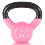 Vinyl Coated Iron Kettlebell, 5lb