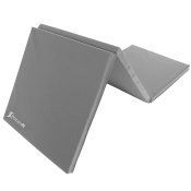 Tri-Fold Folding Exercise Mat 6ft x 2ft, Gray