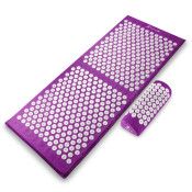 Full Body Acupressure Mat and Pillow Set, Purple