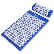 Acupressure Mat and Pillow Set, Blue