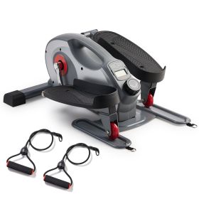 Sunny Health & Fitness Smart Portable Sit and Stand Magnetic Elliptical with Resistance Bands - SF-E323054