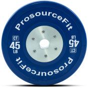 Color Training Bumper Plate 45 lb, Blue