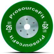 Color Training Bumper Plate 25 lb, Green