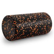 High Density Speckled Foam Roller 12x6-in, Black/Orange