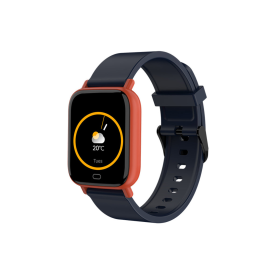 Smart Fit Multi Function Smart Watch Tracker and Monitor (Color: Orange/Black)