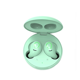 All Charged Up Bluetooth Earbuds With Wireless Charging Pad (Color: Mint)