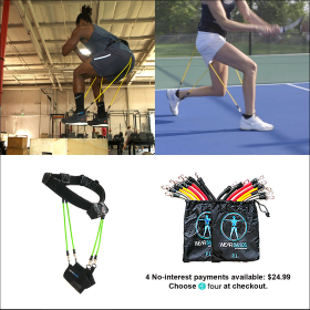 Wearbands Lower-Body Pro System (5 Lower-body Levels) (Sock Size: L, Band Size: M)