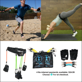 WearBands Full-body Base System (3 Lower-body Levels, 2 Upper-body Levels) (Size Set: Medium-Lower Bands/Large-Socks/Medium-Gloves/Medium-Upper Bands)