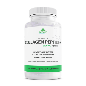 Hydrolyzed Collagen Peptides 750mg - Protein Powder  (120 Capsules) (Quantity: 1 bottle)