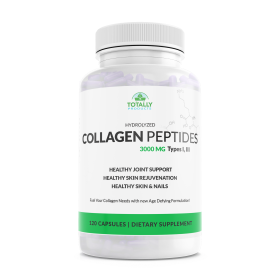 Hydrolyzed Collagen Peptides 750mg - Protein Powder  (120 Capsules) (Quantity: 2 bottles)