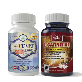 L-Glutamine and L-Carnitine Extra Strength Combo Pack (Quantity: 2 sets)