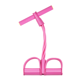 Pedal Resistance Band for Training Arms, Abs, Waist and Yoga Stretching (Color: Pink)