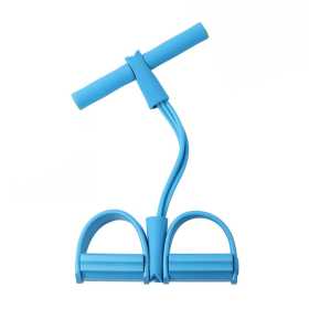 Pedal Resistance Band for Training Arms, Abs, Waist and Yoga Stretching (Color: Blue)