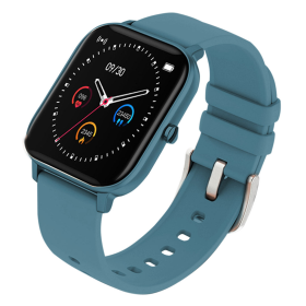 Waterproof Fitness Smart Wrist Watch Heart Rate Monitor Tracker (Color: Blue)
