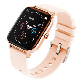 Waterproof Fitness Smart Wrist Watch Heart Rate Monitor Tracker (Color: GOLD)