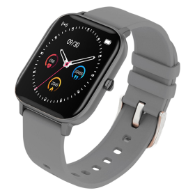 Waterproof Fitness Smart Wrist Watch Heart Rate Monitor Tracker (Color: grey)