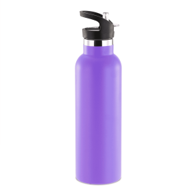 Sports Water Bottle Stainless Steel Vacuum (Color: PPL)