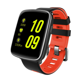 Smart Watch Fitness Tracker (Color: Red)