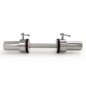 Sunny Health & Fitness Olympic Dumbbell Handles with Ring Collars (Option: 16")