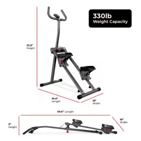 Sunny Health & Fitness Smart & Compact Step Climber (Option: Grey)
