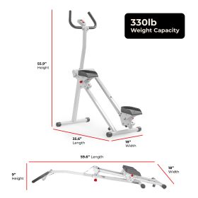 Sunny Health & Fitness Smart & Compact Step Climber (Option: White)