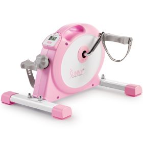 Sunny Health & Fitness Under Desk Smart Mini Exercise Bike (Option: Pink)