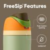 FreeSip Insulated Stainless Steel Water Bottle with Straw, BPA-Free Sports Water Bottle, Great for Travel