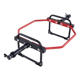 Trap Bar Hex Bar, 2-Inch Hex Barbell, 500 LBS Capacity Shrug Bars, Weightlifting and Strength Training Equipment, Home Gym for Squats, Deadlifts (Structure: Detachable, Color: Red)