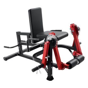 Leg Extension and Curl Machine, Seated Leg Rotary Extension for Thigh, Adjustable Lower Body Specialty Exercises Equipment (Leg Training Method: Single-Leg Exercise, Foldable Seat or not: Foldable)