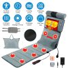 Full Body Electric Massage Mat with Heat Vibration Massage Pad Cushion Back Massage Mattress Chair Pad with Neck Massager Lumbar Pillow with 10 Vibrat