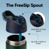 FreeSip Insulated Stainless Steel Water Bottle with Straw, BPA-Free Sports Water Bottle, Great for Travel