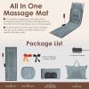 Flannel / PU Material Options - 1 Pc Full Body Massage Mat Multifunctional Massage Chair Pad with Heat Timer Shiatsu Neck Massager Carry Bag Earplugs