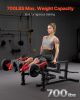 Leg Extension and Curl Machine, Seated Leg Rotary Extension for Thigh, Adjustable Lower Body Specialty Exercises Equipment