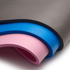 Sunny Health & Fitness Premium 1/2-Inch Extra Thick Exercise Yoga Mat (Option: Blue)