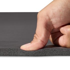 Sunny Health & Fitness Premium 1/2-Inch Extra Thick Exercise Yoga Mat (Option: Grey)