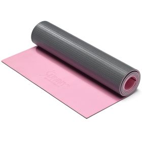 Sunny Health & Fitness Anti-Slip Dual Color Exercise Yoga Mat (Option: Pink)
